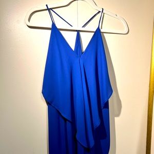 Cobalt Blue Drapped Strappy Dress🦋